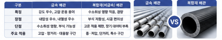 수소 운송용 섬유강화 복합재 파이프