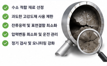수소 파이프라인 재료시험과 배관 건전성 검사