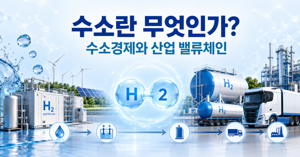 수소란 무엇인가 수소경제와 산업 밸류체인 설명 이미지