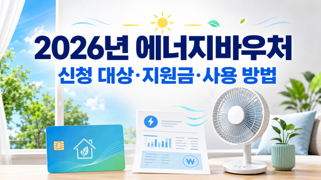 2026년 에너지바우처 신청 대상