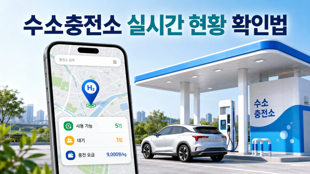수소충전소 실시간 현황 확인법