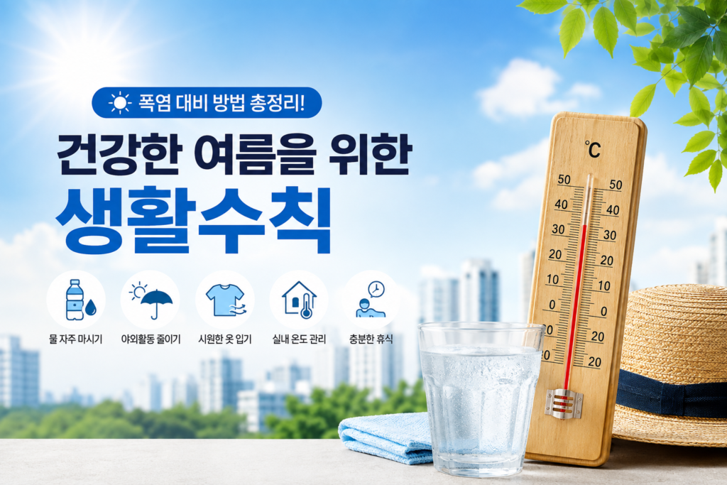 폭염 대비 방법과 여름철 생활수칙 대표이미지