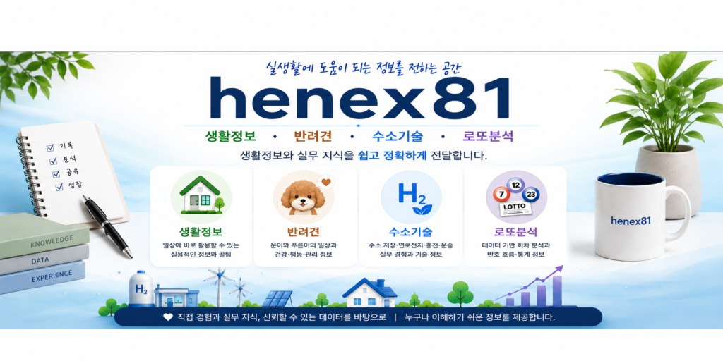 henex81 블로그 대표 배너